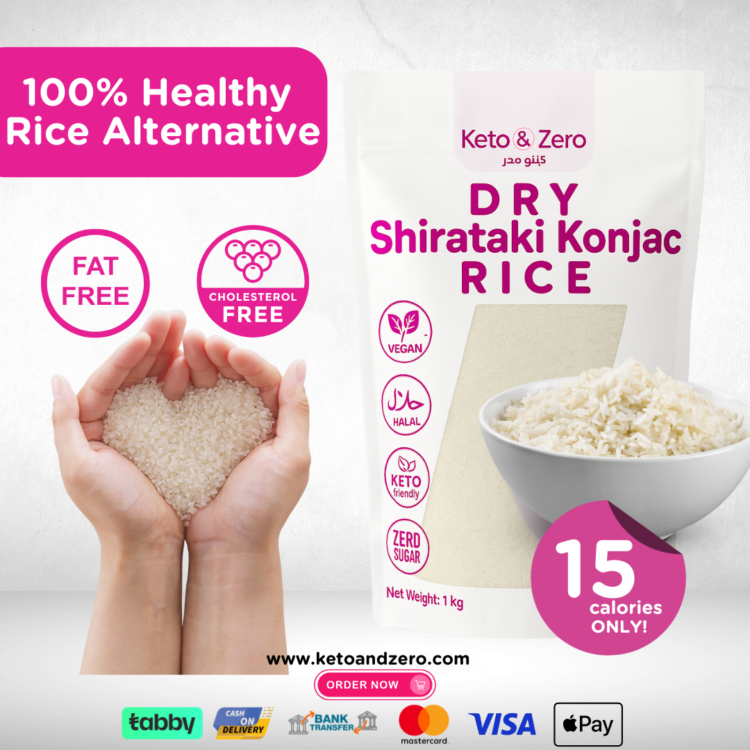 Keto and Zero Dry Shirataki Konjac Rice