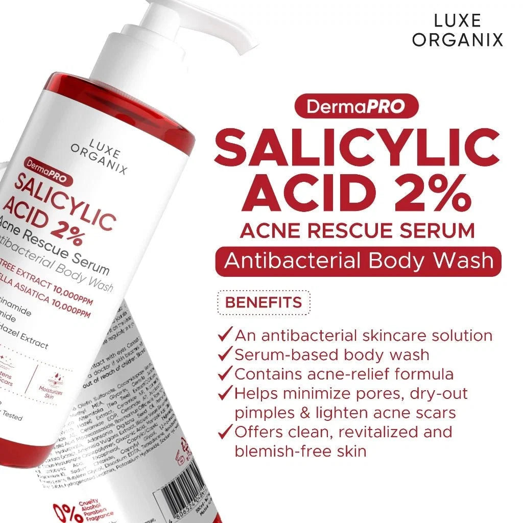 Luxe Organix Salicyclic Acid 2% Acne Body Wash