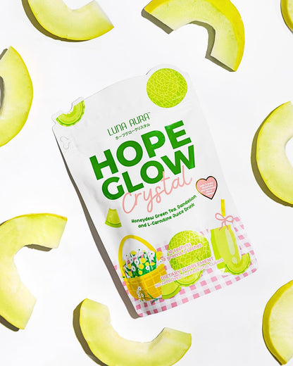Hope Glow Crystal Honeydew Green Tea by Luna Aura