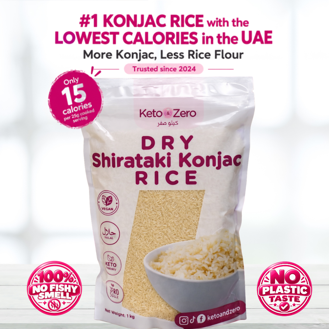 Premium Keto and Zero Dry Shirataki Konjac Rice | 15 Calories per Serving Only | PRE-ORDER!!!