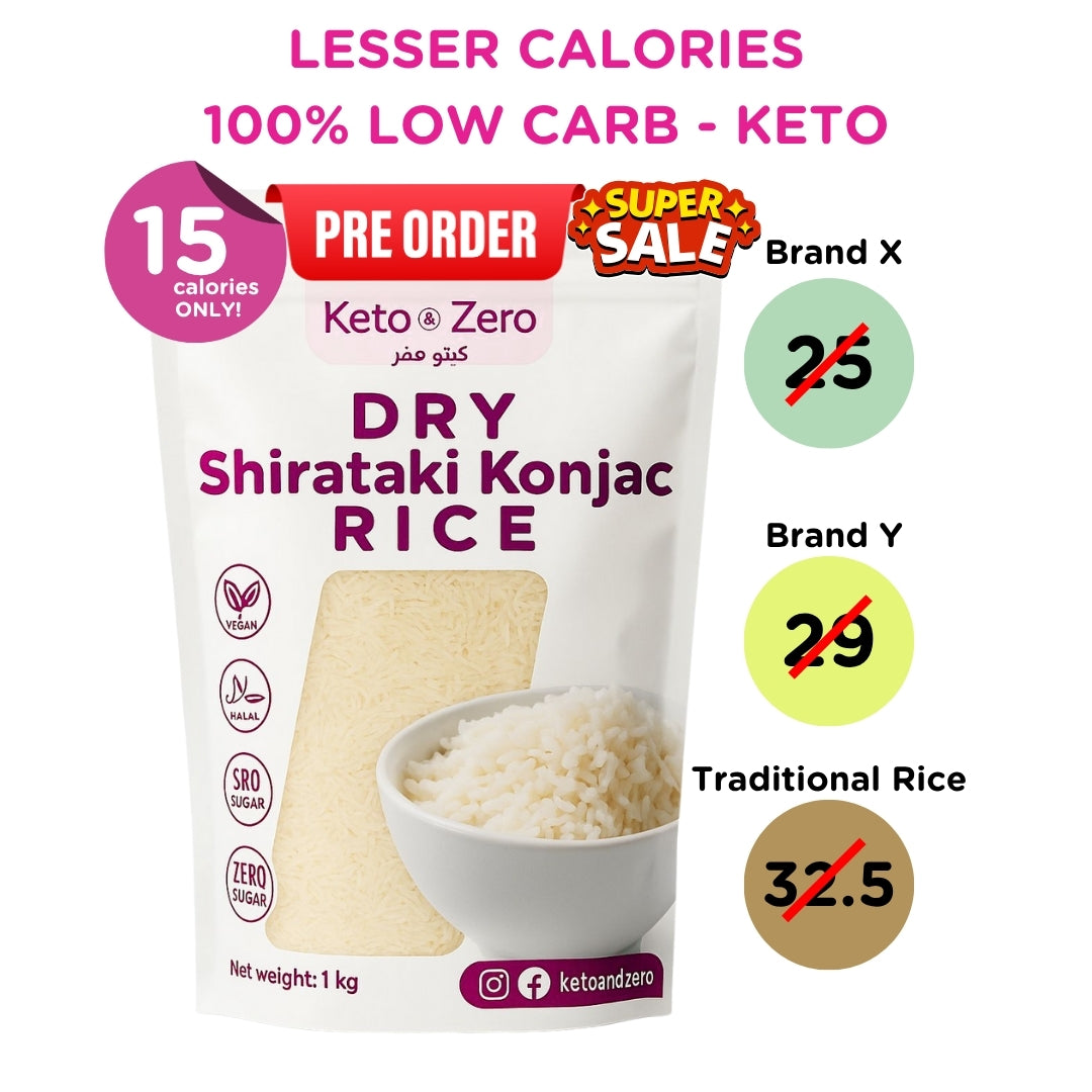 Dry Shirataki Konjac Rice