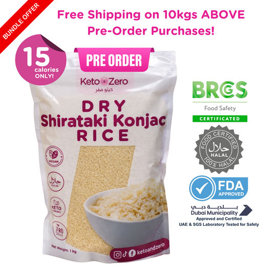 Keto and Zero Dry Shirataki Konjac Rice PRE-ORDER SUPER SALE!!!
