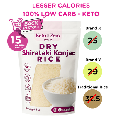 Dry Shirataki Konjac Rice