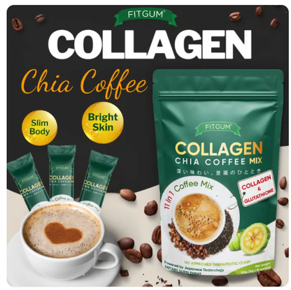 Fitgum 20X Collagen Chia Coffee Drink