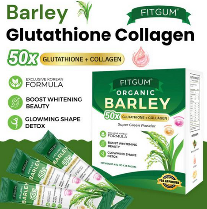 Fitgum Barley with Collagen and Gluta