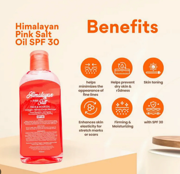 Bonita Real Pink Himalayan Salt Oil