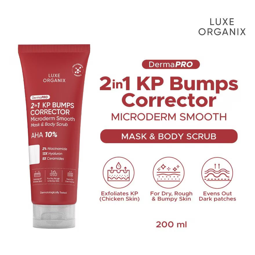 Luxe Organix 2 in 1 KP Bumps Corrector Mask & Body Scrub