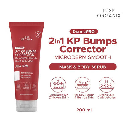 Luxe Organix 2 in 1 KP Bumps Corrector Mask & Body Scrub
