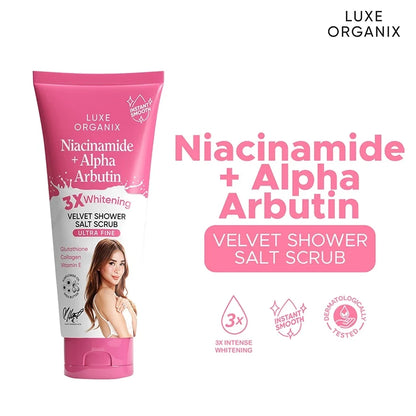 Luxe Organix Niacinamide + Alpha Arbutin Body Scrub