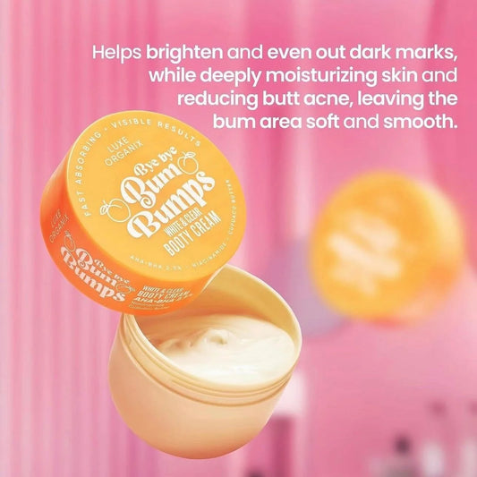 Luxe Organix Bye Bye Bum Bumps White & Clear Booty Cream